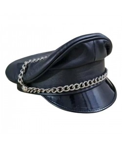 Leather Muri Chain Cap
