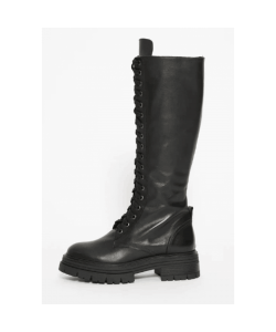 Leather Shoes with side zip