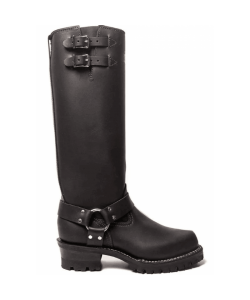 Leather Harness Boots with buckles