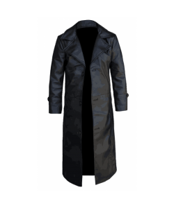 Leather Trench Coat Men