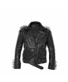 Brando Leather Jacket Spike studded