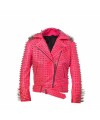 Brando Leather Jacket Spike studded