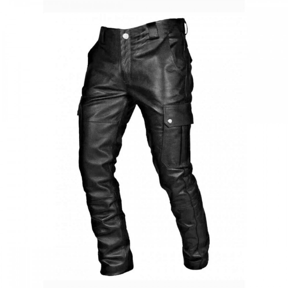 Cargo Leather Pants