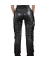 High Waist Fringe Leather Pants