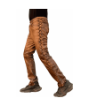 Vintage Leather Pants with side laces.