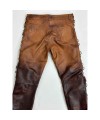 Distress Leather Jeans pants