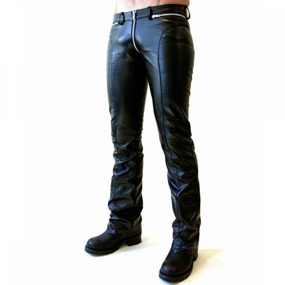 Bluf Leather Zipper Pants