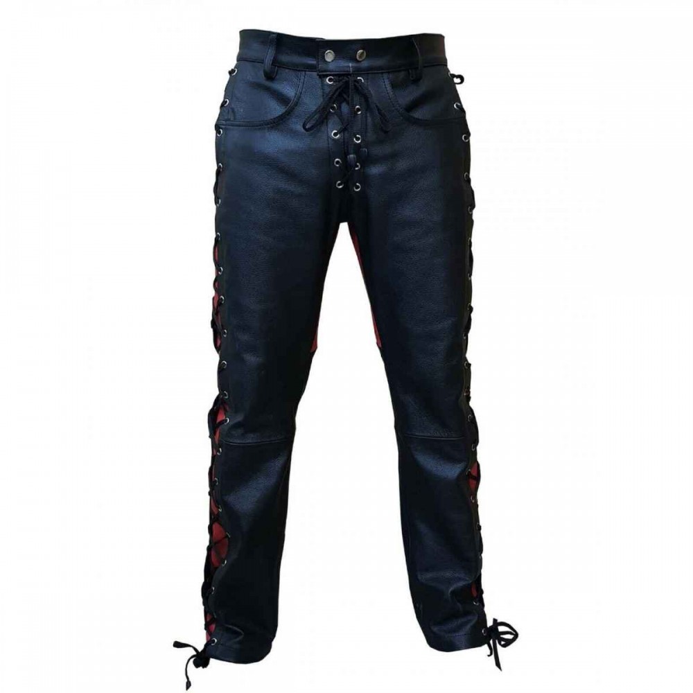 Leather Pants with side laces