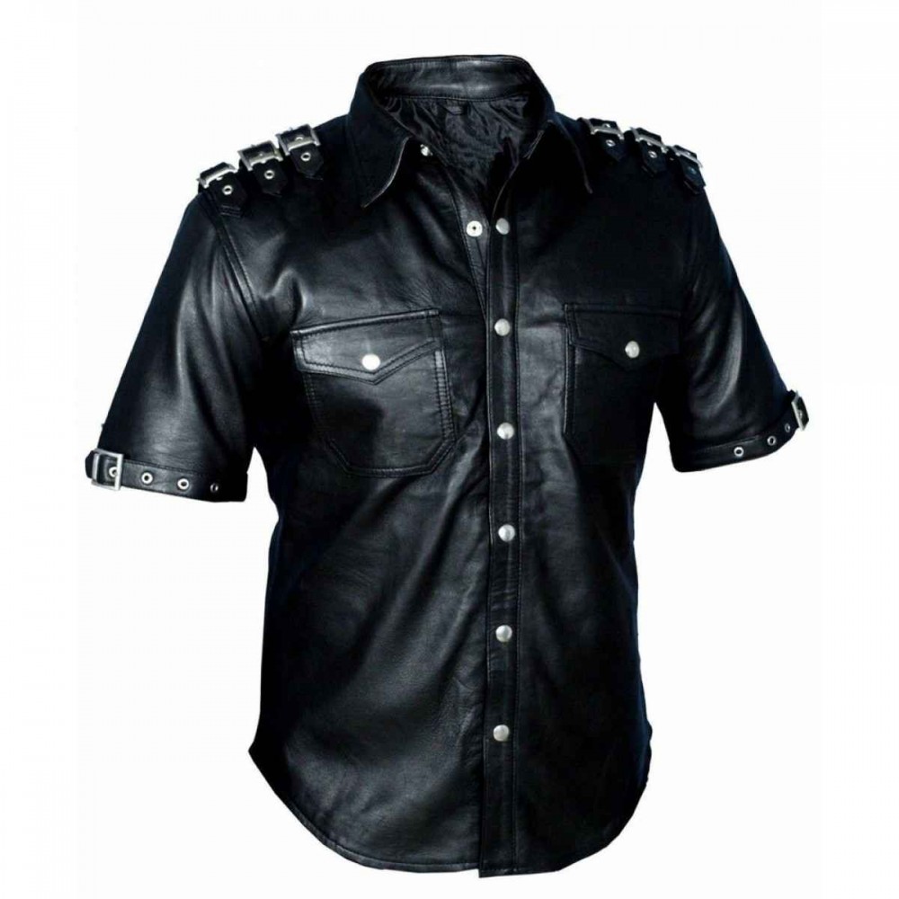 Leather Buckle Shirt