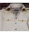 Off-White Leather Piping Shirt Off-White Leather Piping Shirt