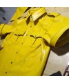 Yellow Leather Piping Shirt