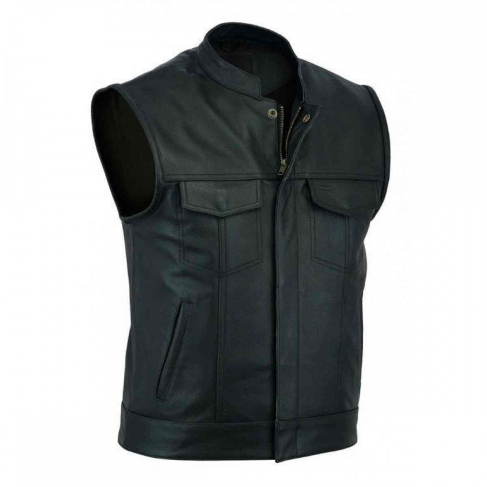Leather Biker Vest