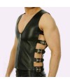 Leather Buckle Vest