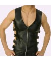 Leather Buckle Vest