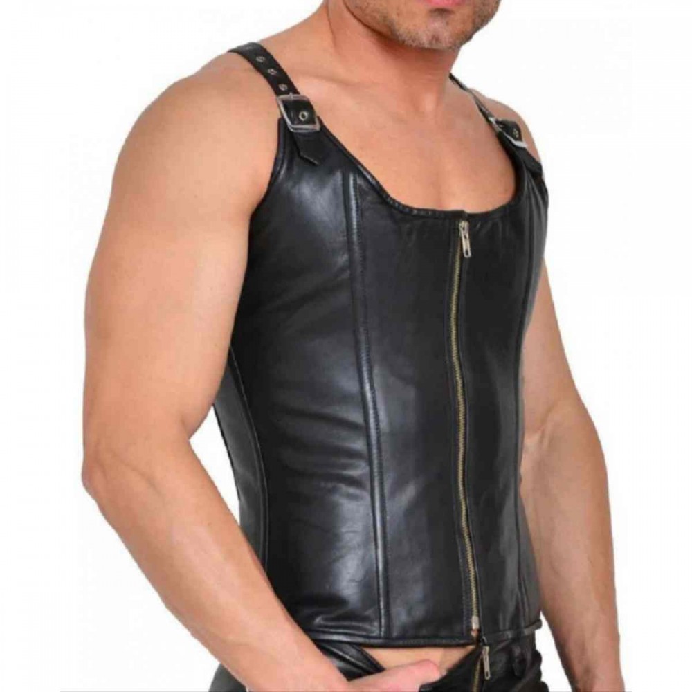 Leather Vest Harness 
