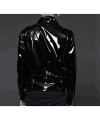 Vinyl PVC Biker Jacket