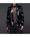 Vinyl PVC Biker Jacket