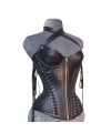 Leather Corset Bustier Lace Style Dress