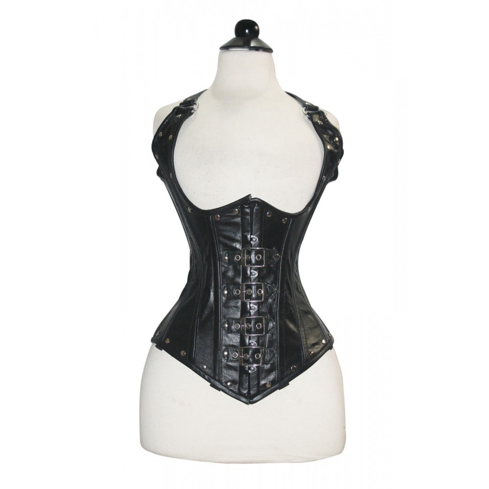 Leather Cup less Corset